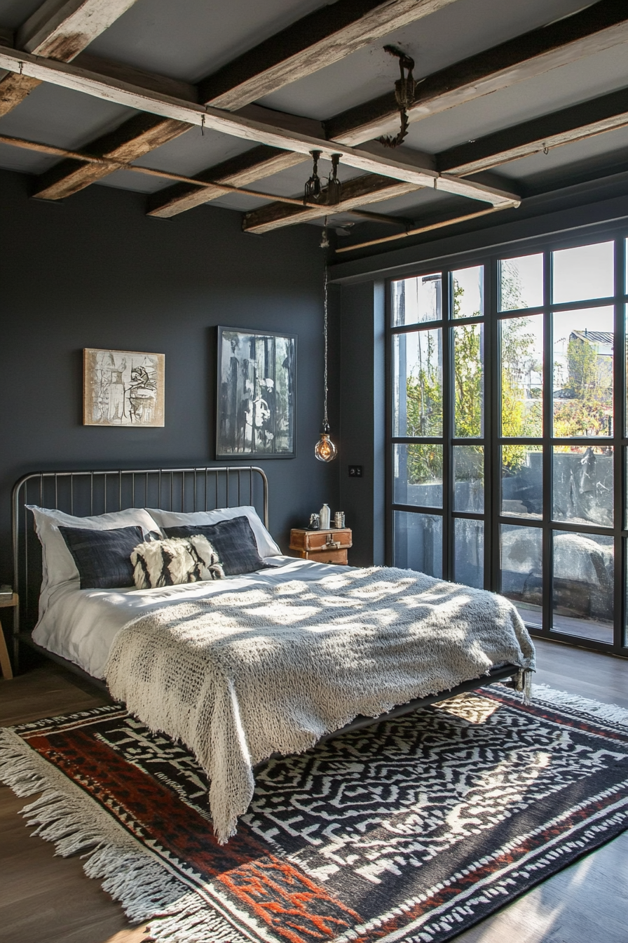 10. Industrial Loft Bedroom (Sunroom Bedroom Ideas) - Sunroom Bedroom Ideas