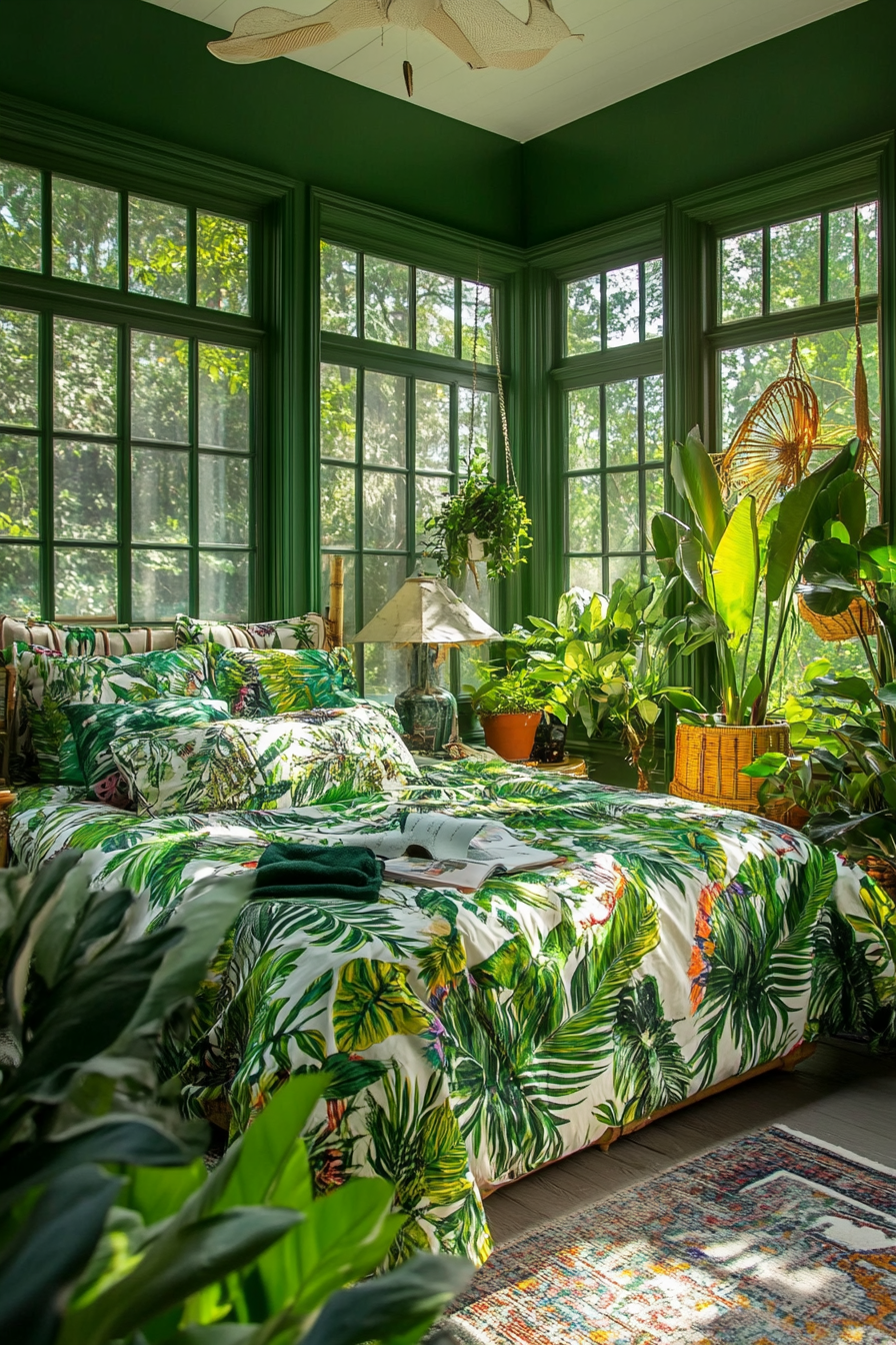 18. Urban Jungle (Sunroom Bedroom Ideas) - Sunroom Bedroom Ideas