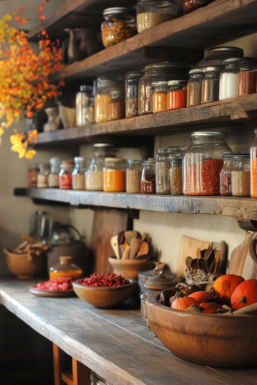 19. Autumn Spice Rack (Fall Kitchen Decor Ideas) - Fall Kitchen Decor Ideas