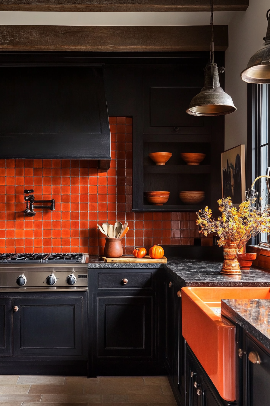 21. Fiery Sunset (Fall Kitchen Decor Ideas) - Fall Kitchen Decor Ideas