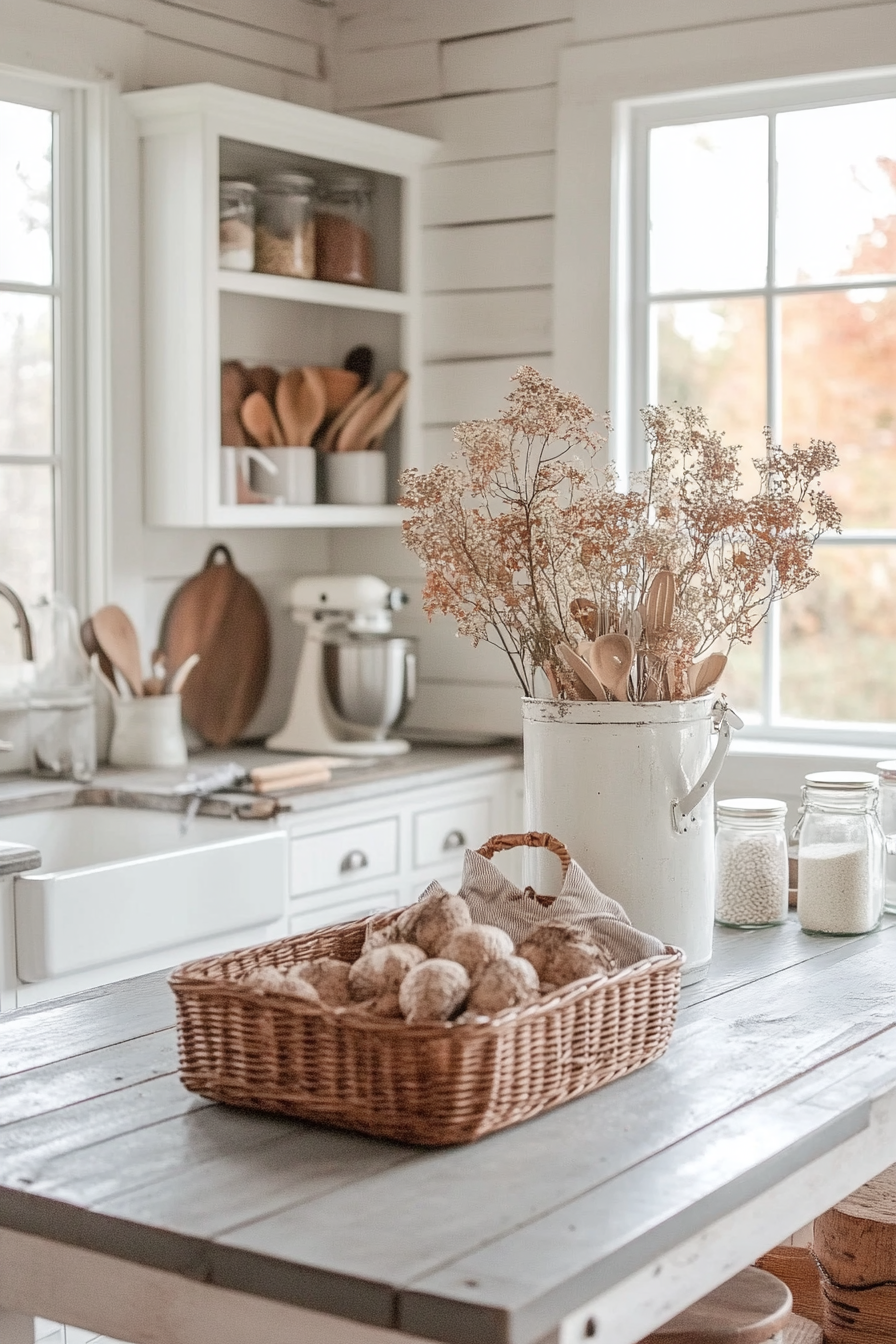 22. Heritage Farmhouse (Fall Kitchen Decor Ideas) - Fall Kitchen Decor Ideas