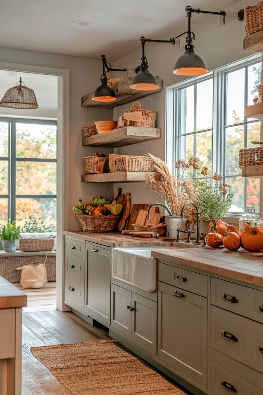 24. Rustic Charm (Fall Kitchen Decor Ideas) - Fall Kitchen Decor Ideas