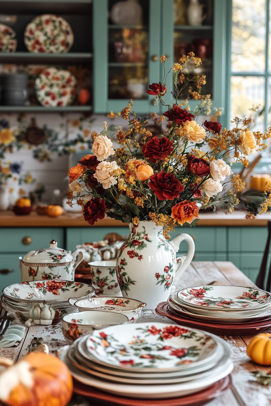 16. Autumn in Bloom (Fall Kitchen Decor Ideas) - Fall Kitchen Decor Ideas