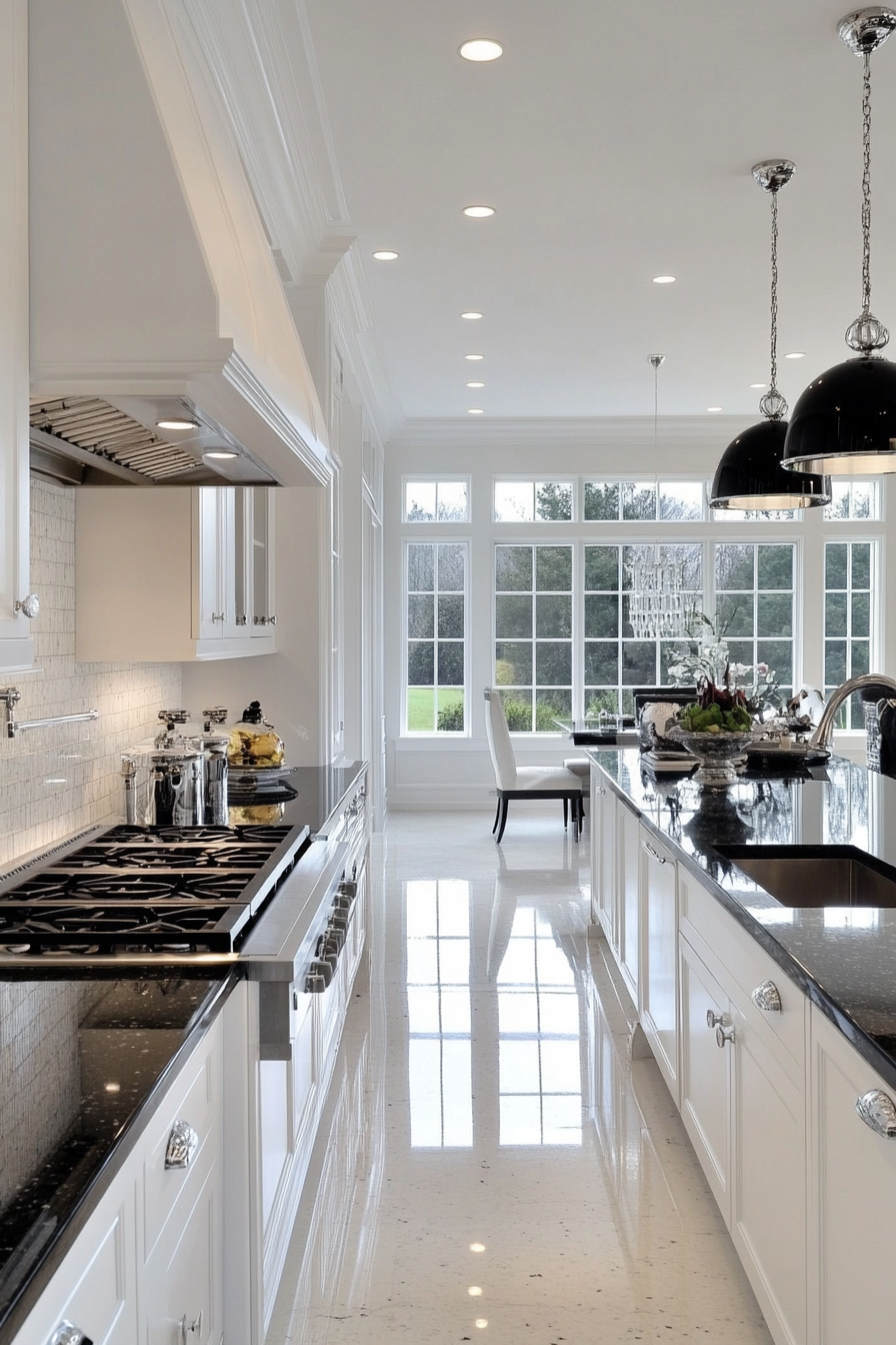 10. High-Contrast Elegance (Modern Kitchen Ideas) - Modern Kitchen Ideas