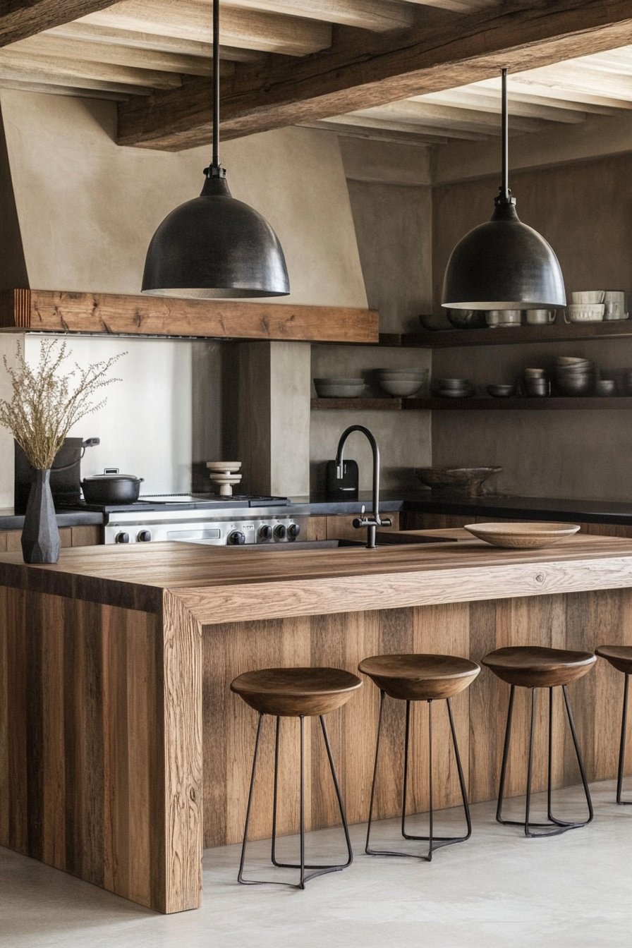 13. Rustic Modern (Modern Kitchen Ideas) - Modern Kitchen Ideas