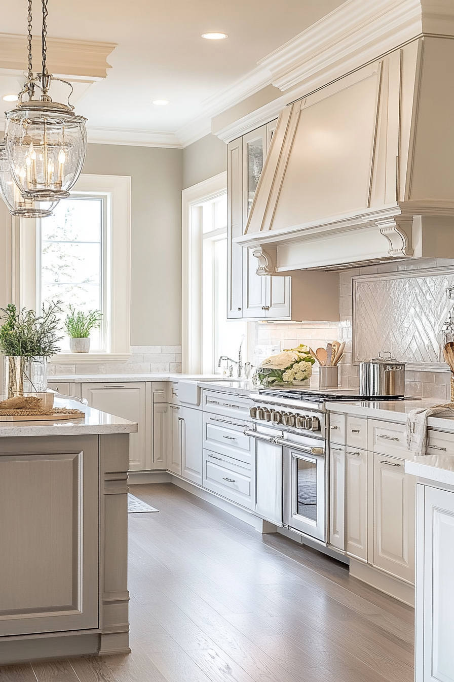 16. Transitional Harmony (Modern Kitchen Ideas) - Modern Kitchen Ideas