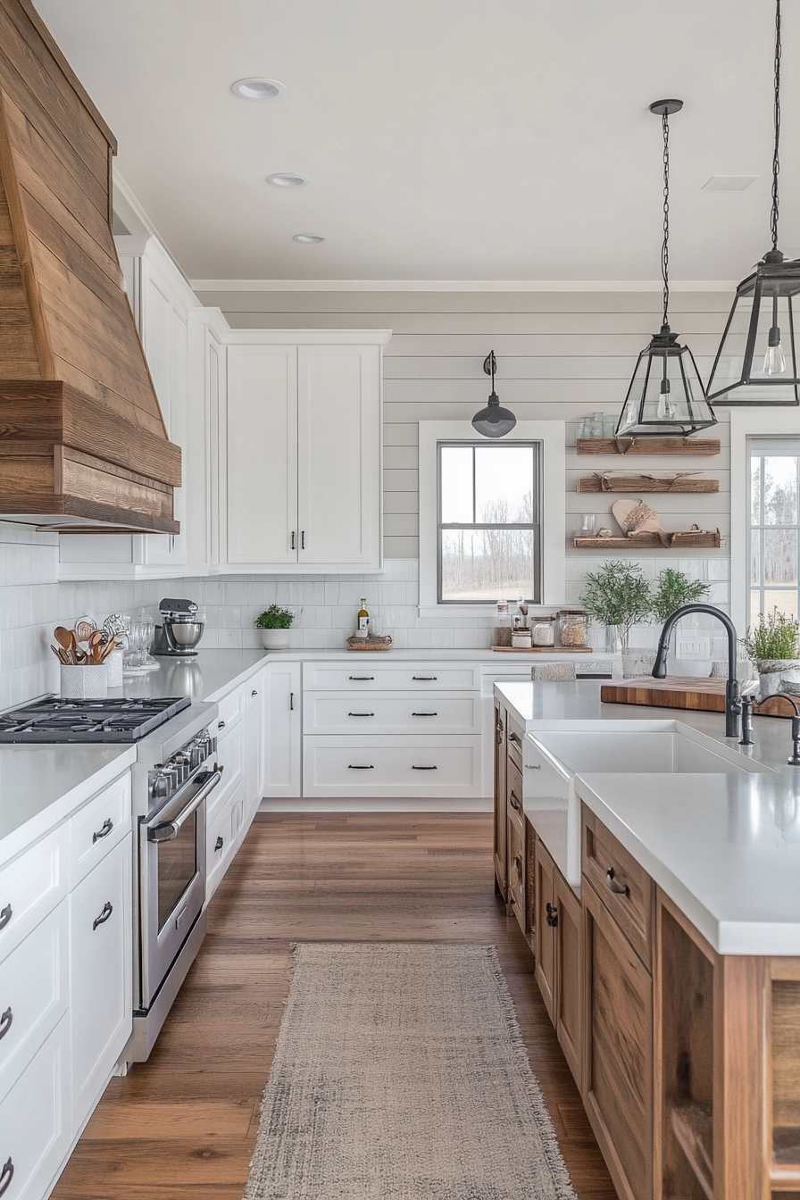 22. Modern Farmhouse (Modern Kitchen Ideas) - Modern Kitchen Ideas