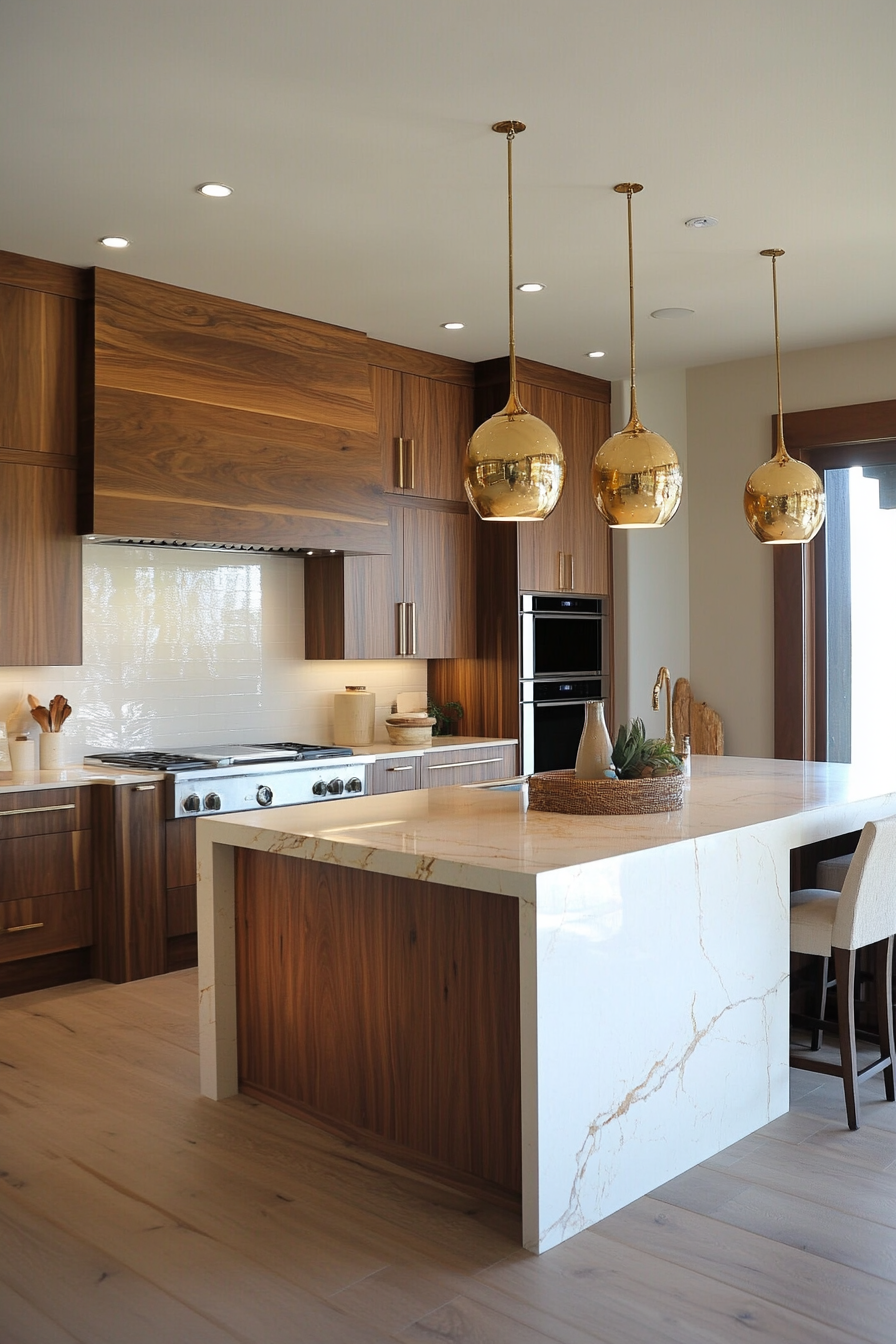 25. Warm Contemporary (Modern Kitchen Ideas) - Modern Kitchen Ideas