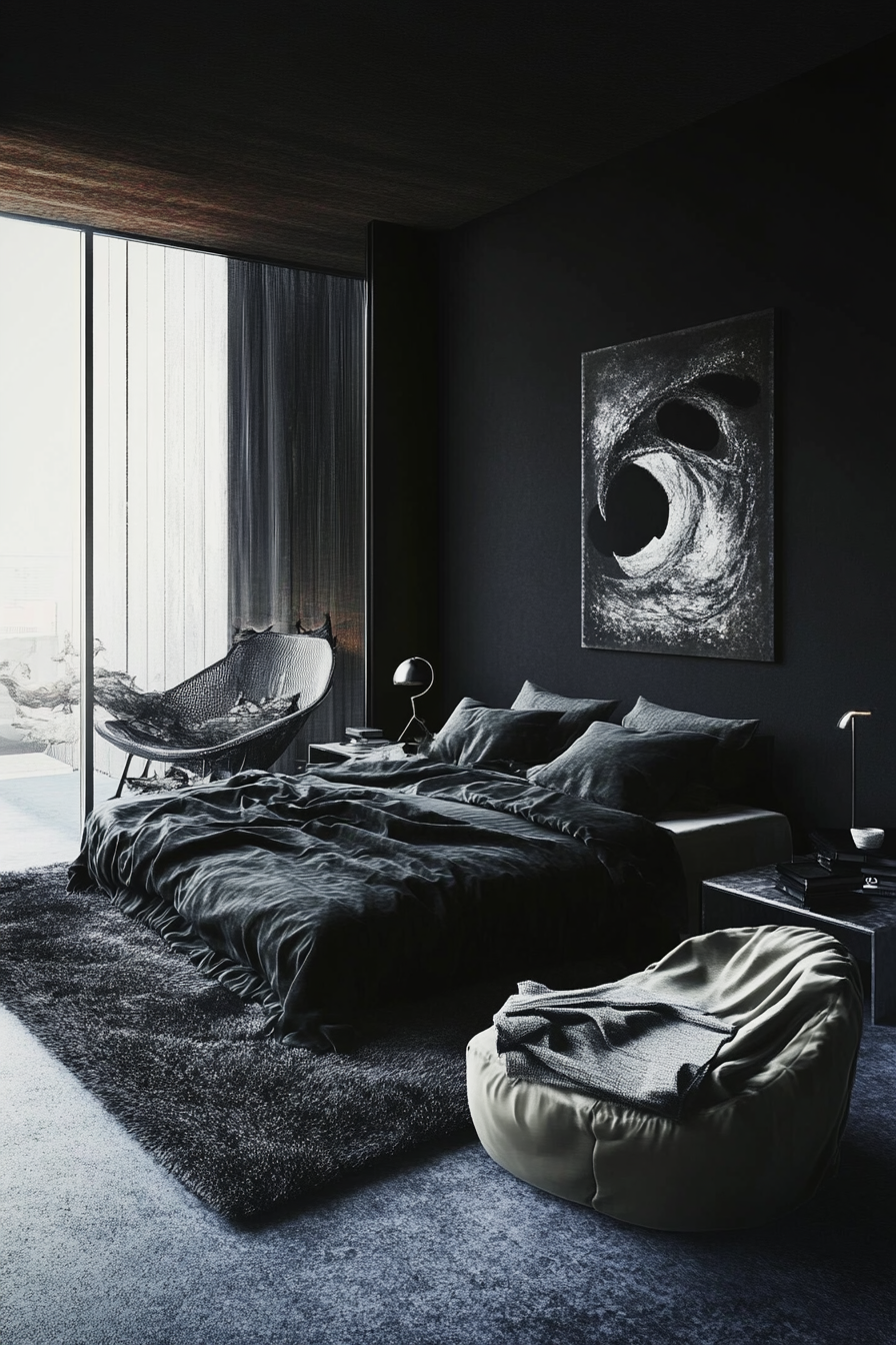 21. Raven Wing (Moody Bedroom Ideas) - Moody Bedroom Ideas