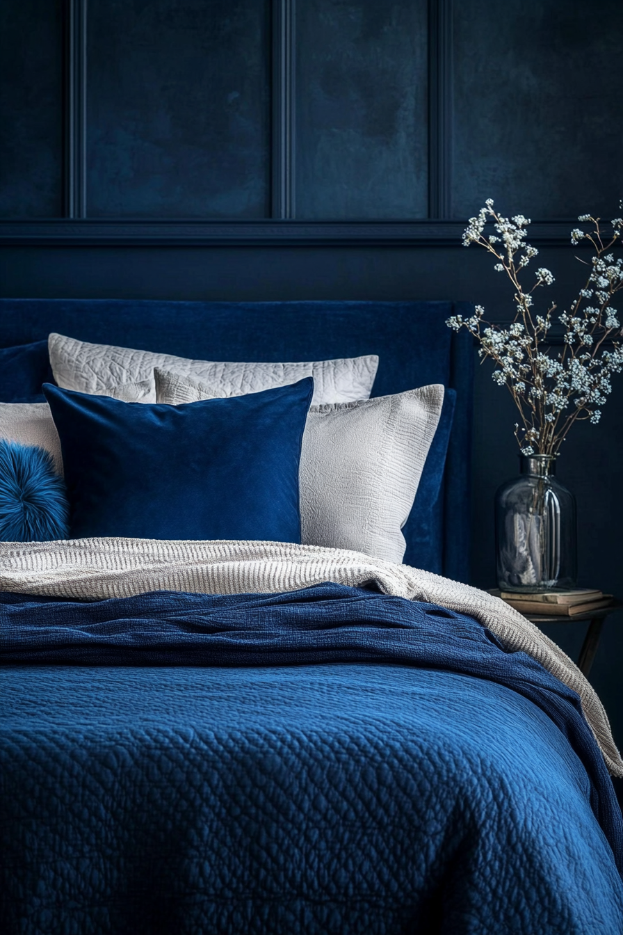 24. Sapphire Escape (Moody Bedroom Ideas) - Moody Bedroom Ideas