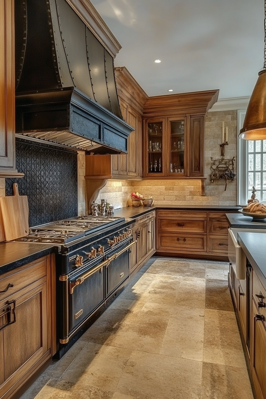 4. Burnished Bronze Luxe (Brown Kitchen Ideas) - Brown Kitchen Ideas