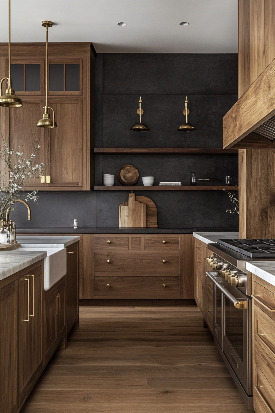 11. Caramel Modern Vintage (Brown Kitchen Ideas) - Brown Kitchen Ideas