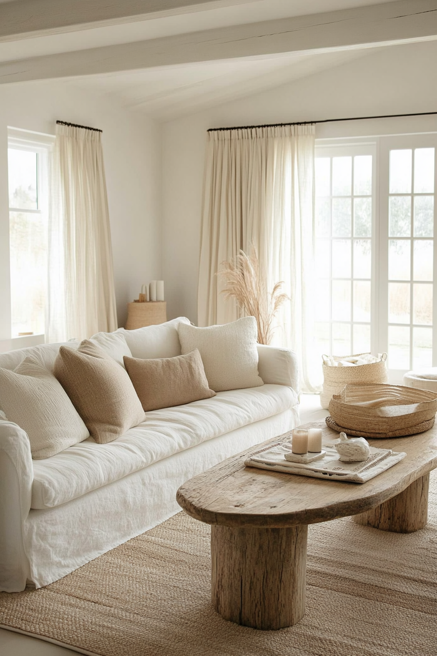 4. Sandy Shore Serenity (Earth Tones Living Room Ideas) - Earth Tones Living Room Ideas