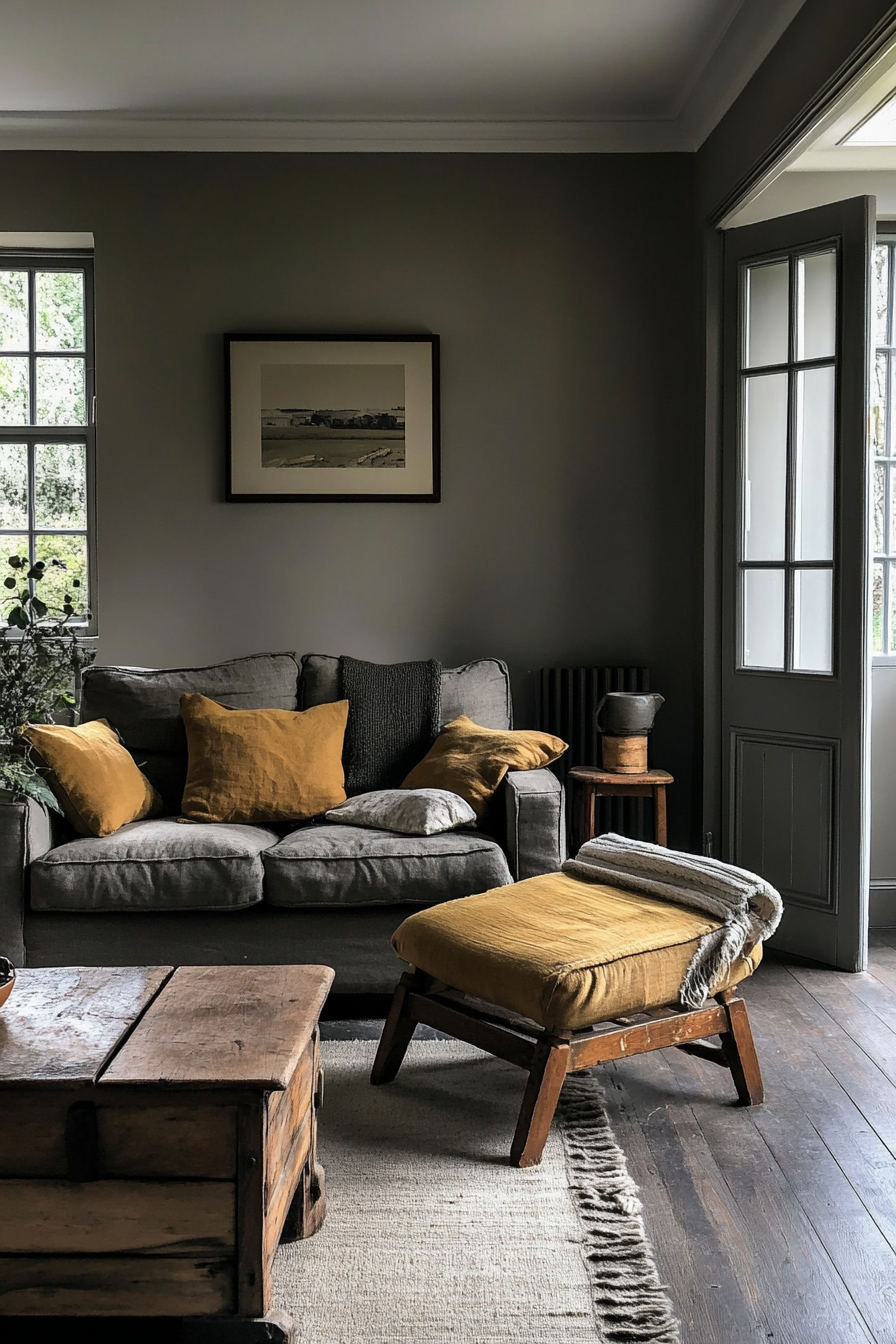 7. Muted Mustard Charm (Earth Tones Living Room Ideas) - Earth Tones Living Room Ideas
