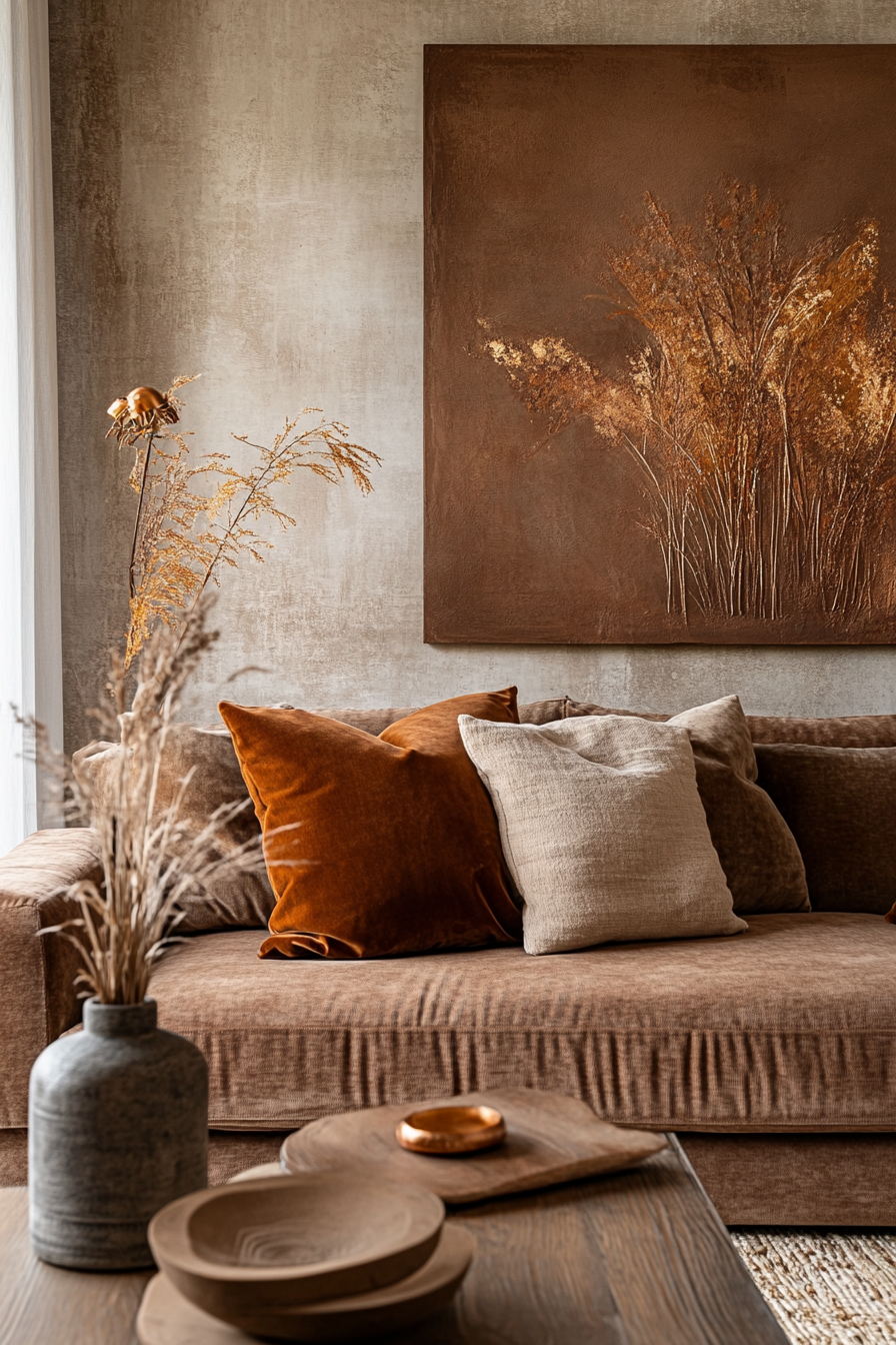 14. Auburn Allure (Earth Tones Living Room Ideas) - Earth Tones Living Room Ideas