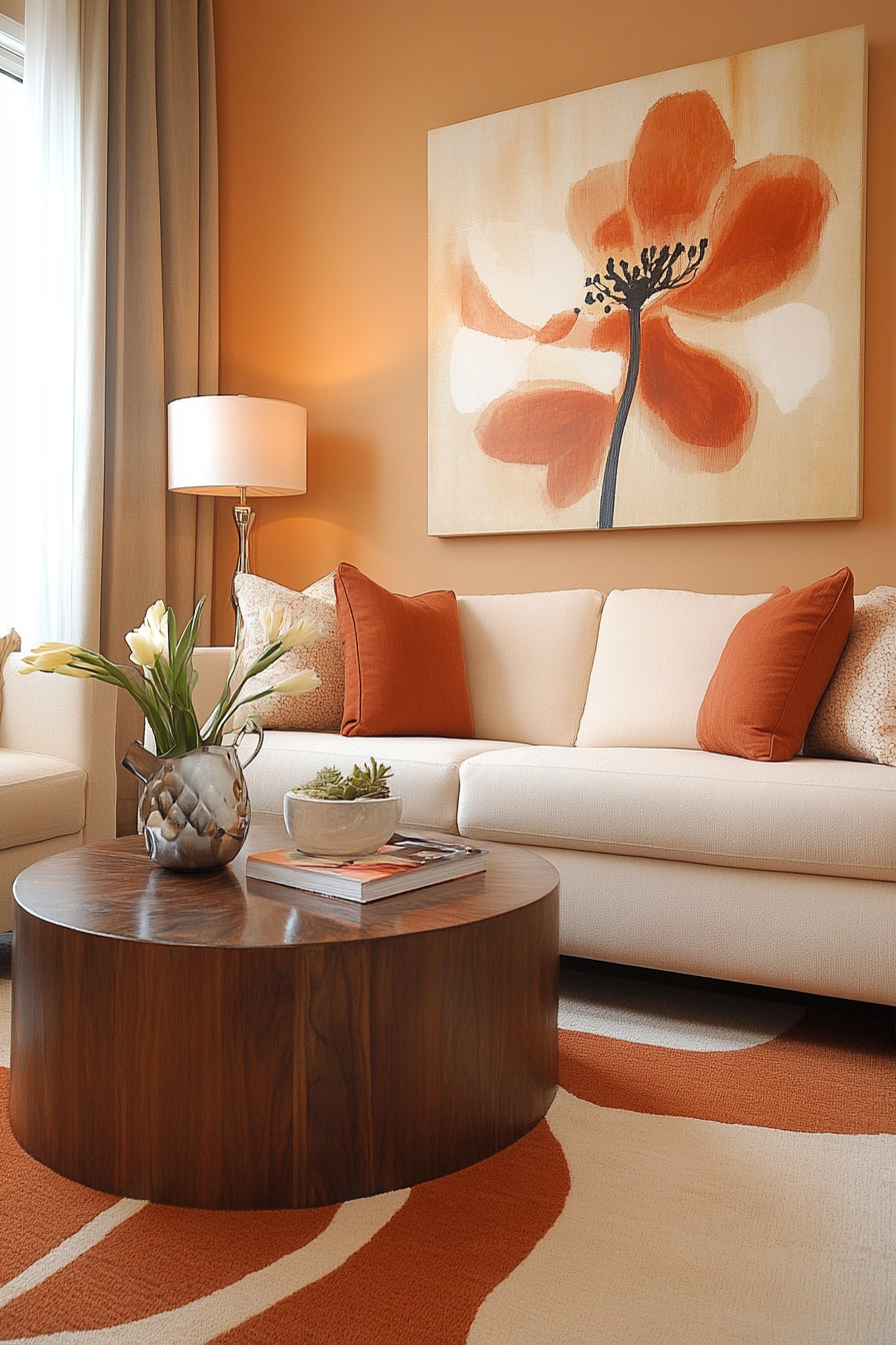 15. Citrus Spice Fusion (Earth Tones Living Room Ideas) - Earth Tones Living Room Ideas
