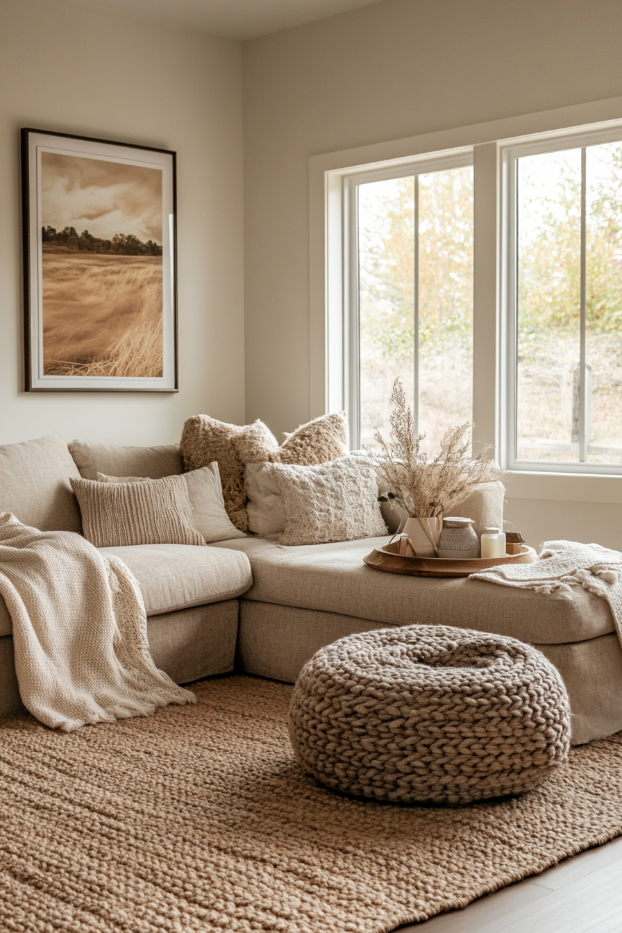 16. Soft Sepia Retreat (Earth Tones Living Room Ideas) - Earth Tones Living Room Ideas
