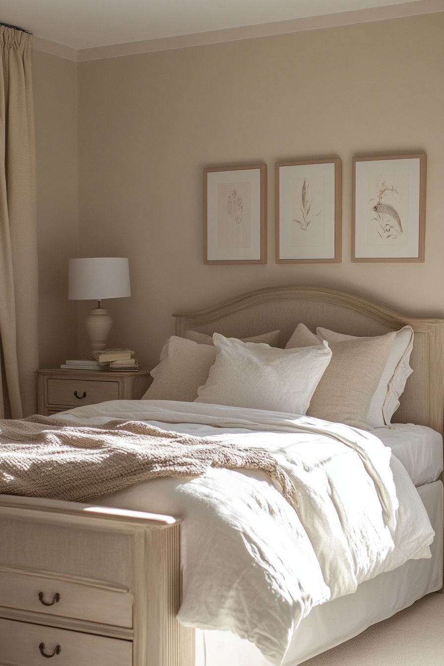 1. Coastal Sandstone Serenity (Earth Tones Bedroom Ideas) - Earth Tones Bedroom Ideas