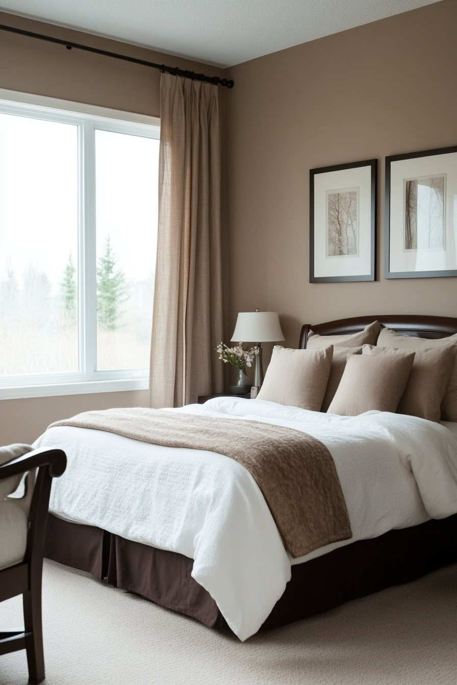 6. Earthy Taupe Tranquility (Earth Tones Bedroom Ideas) - Earth Tones Bedroom Ideas