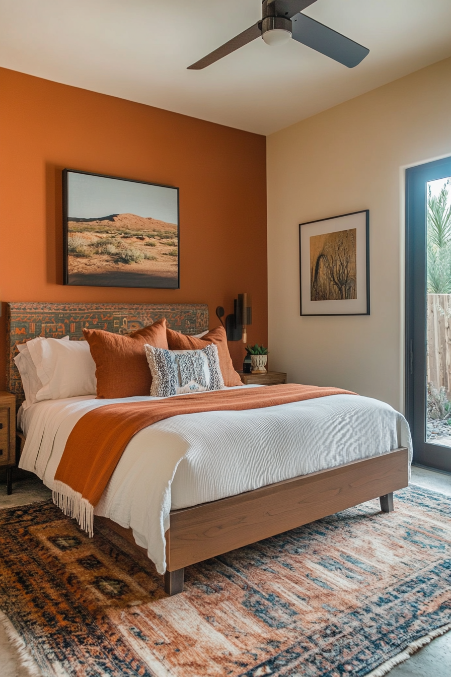 8. Crisp Desert Oasis (Earth Tones Bedroom Ideas) - Earth Tones Bedroom Ideas