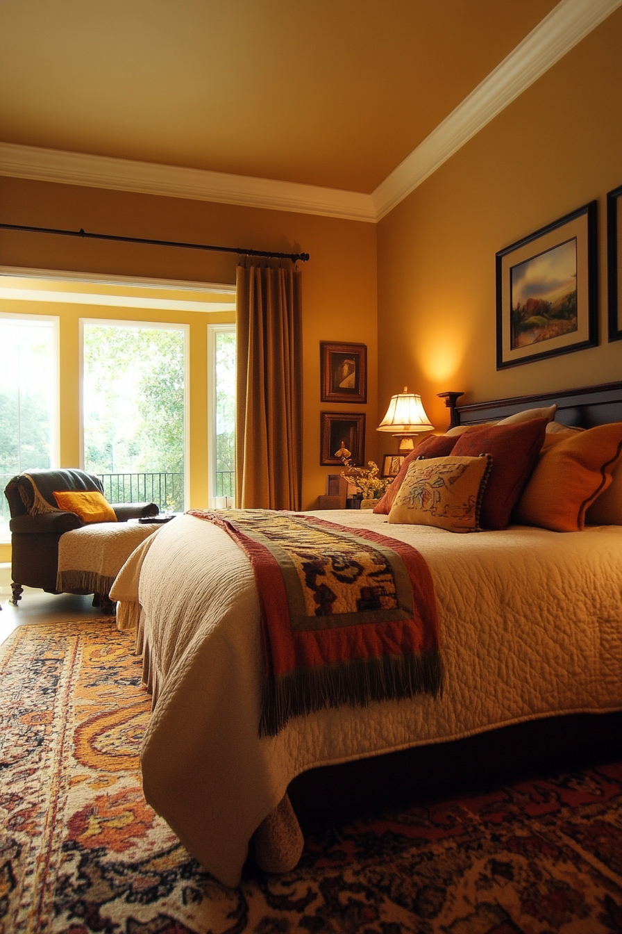 14. Sunset Terrace Haven (Earth Tones Bedroom Ideas) - Earth Tones Bedroom Ideas