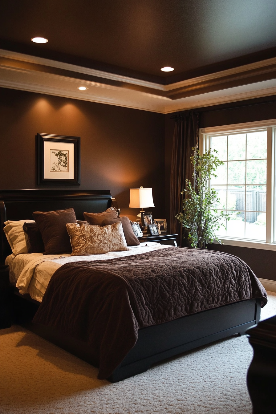 15. Cocoa Bean Comfort (Earth Tones Bedroom Ideas) - Earth Tones Bedroom Ideas