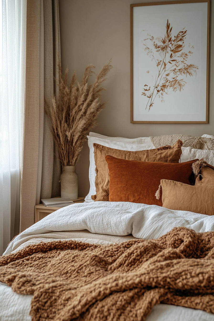19. Burnt Sienna Bliss (Earth Tones Bedroom Ideas) - Earth Tones Bedroom Ideas