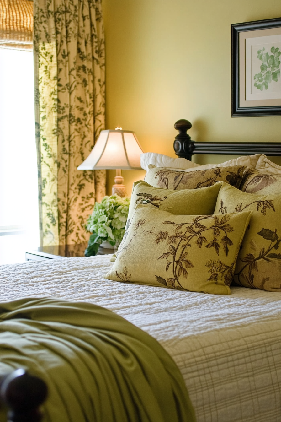 21. Golden Olive Tranquil (Earth Tones Bedroom Ideas) - Earth Tones Bedroom Ideas