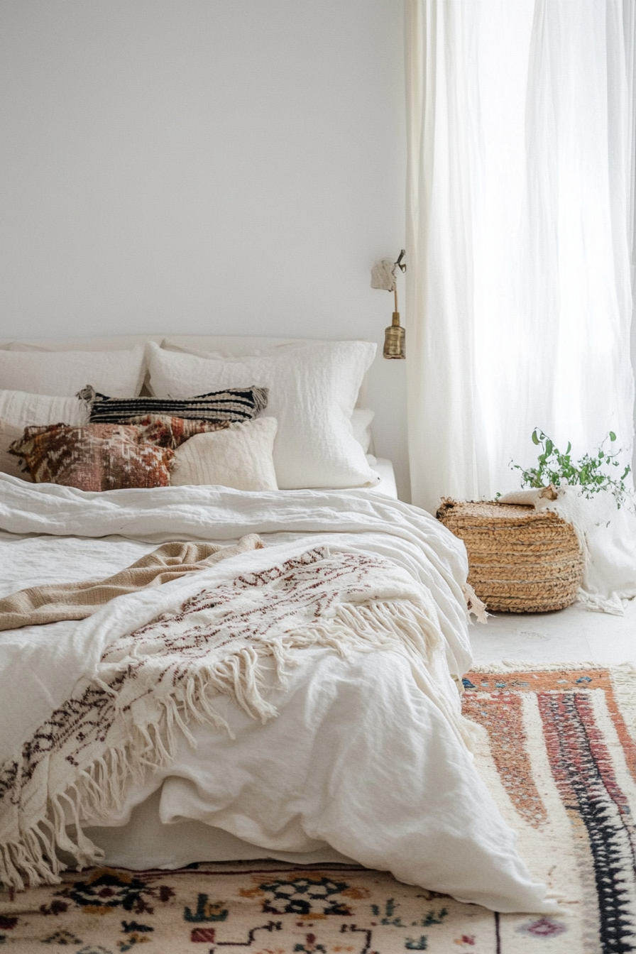 9. Bohemian White Dream (White Bedroom Ideas) - White Bedroom Ideas
