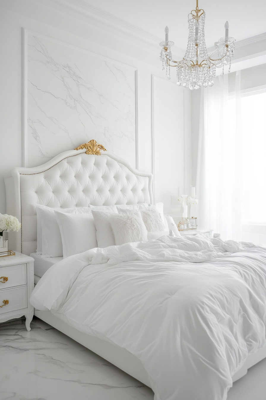 15. Luxury White Suite (White Bedroom Ideas) - White Bedroom Ideas
