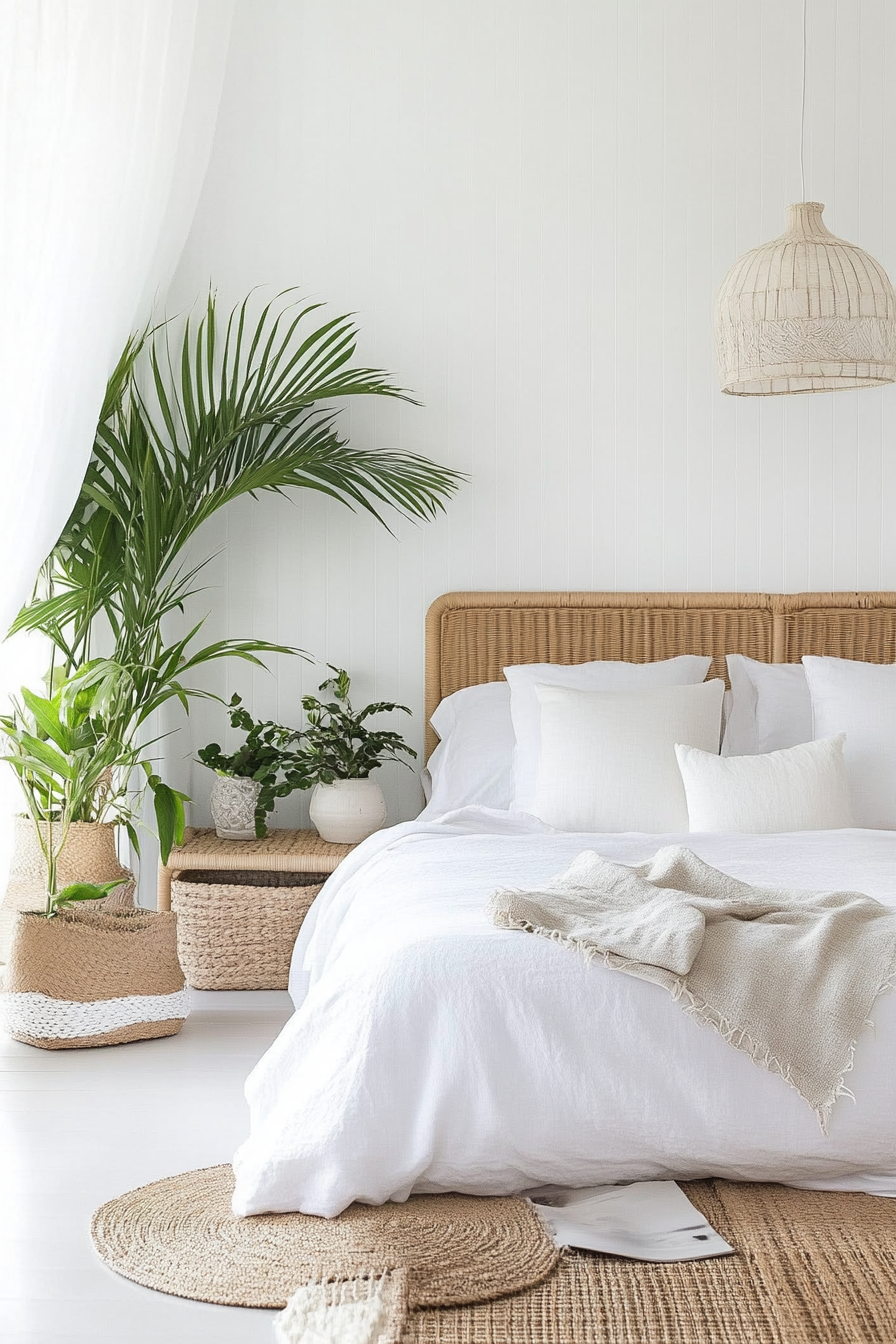 20. Tropical White Paradise (White Bedroom Ideas) - White Bedroom Ideas