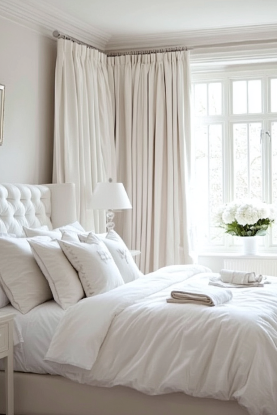 26. Elegant Monochrome (White Bedroom Ideas) - White Bedroom Ideas