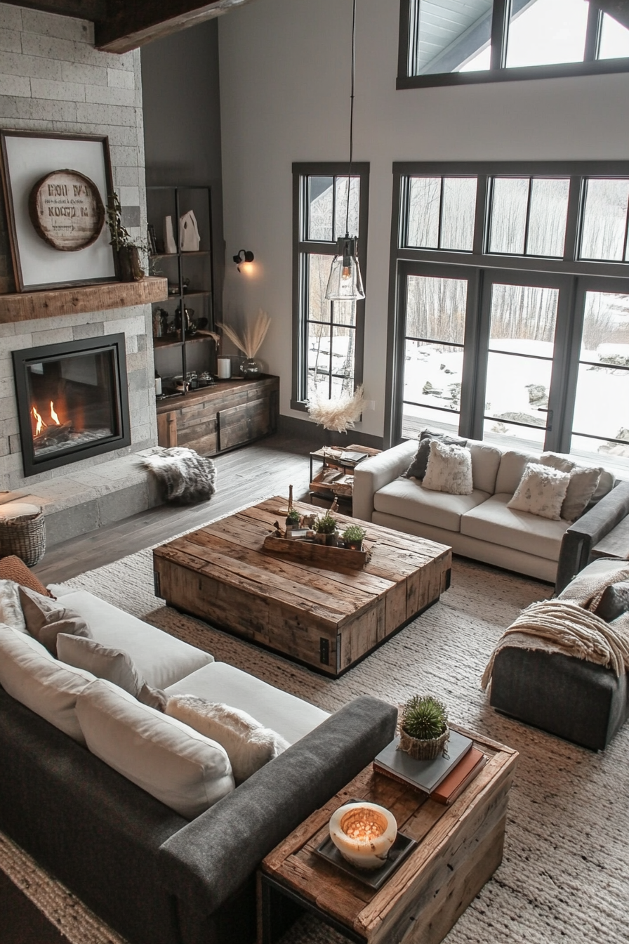 3. Industrial Country Fusion (Country Living Room Ideas) - Country Living Room Ideas