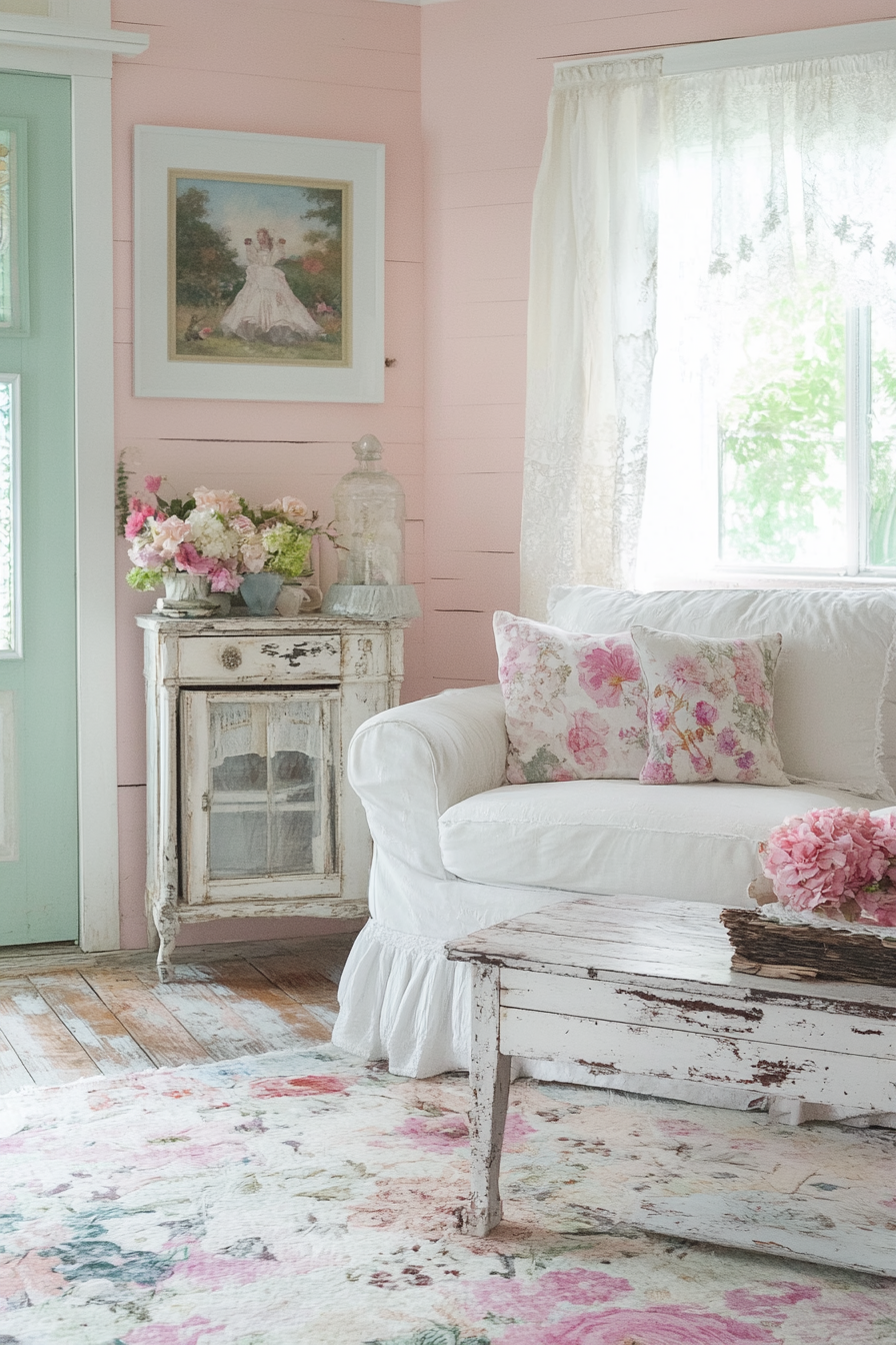 8. Shabby Chic (Country Living Room Ideas) - Country Living Room Ideas