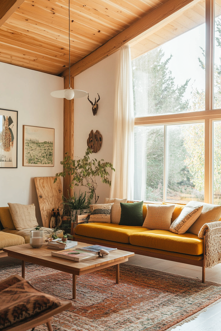 15. Mid-Century Country (Country Living Room Ideas) - Country Living Room Ideas