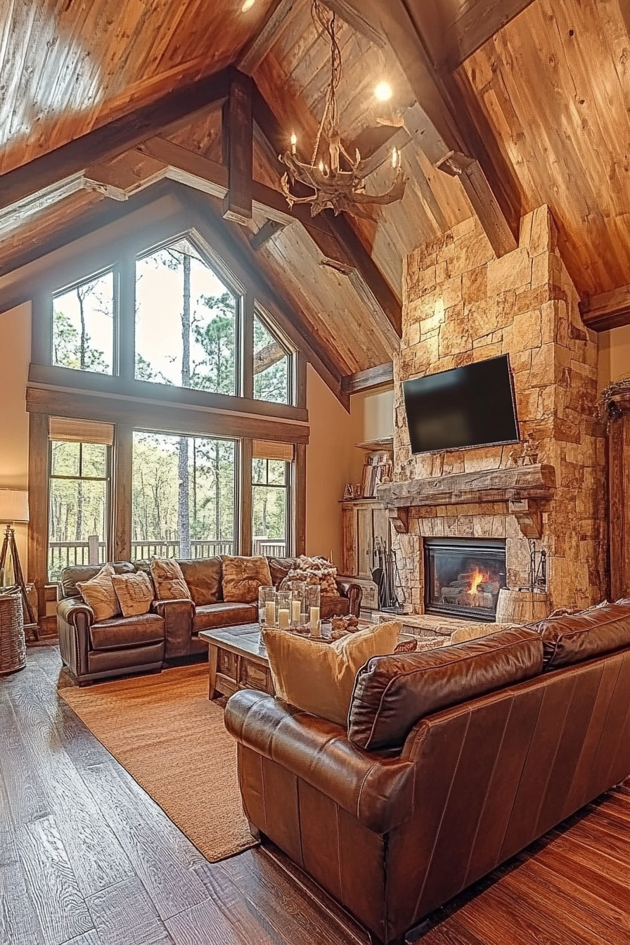 20. Country Lodge (Country Living Room Ideas) - Country Living Room Ideas