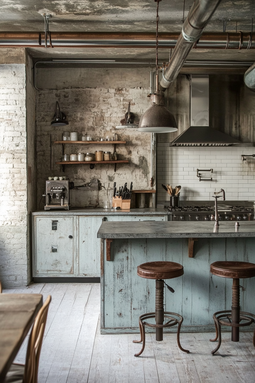 14. Shabby Chic Factory (Industrial Kitchen Ideas) - Industrial Kitchen Ideas