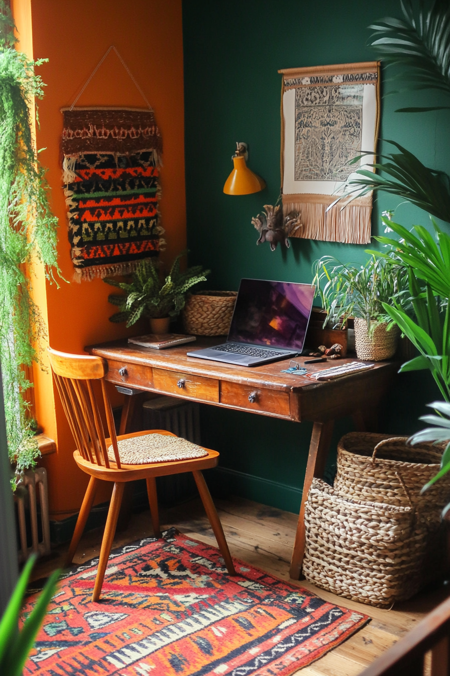 5. Bohemian Bliss (Home Office Bedroom Ideas) - Home Office Bedroom Ideas