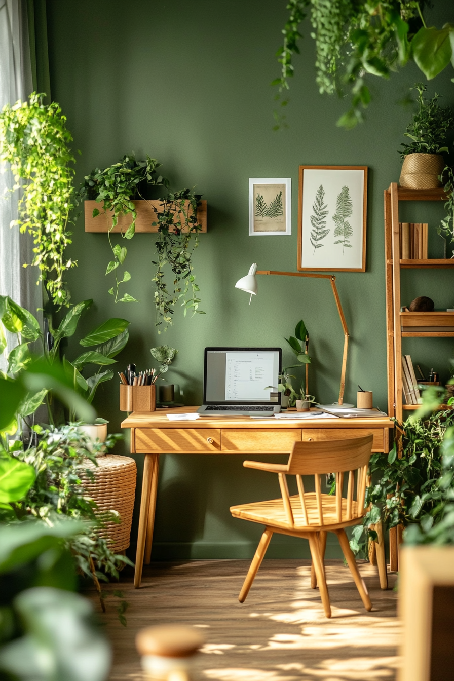 11. Natural Retreat (Home Office Bedroom Ideas) - Home Office Bedroom Ideas