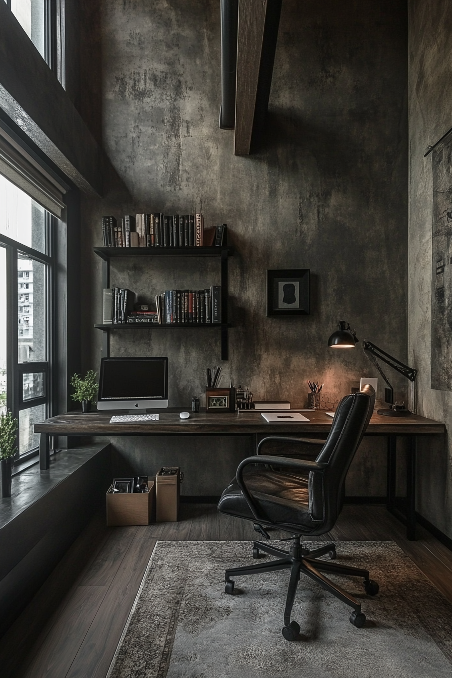 13. Urban Loft (Home Office Bedroom Ideas) - Home Office Bedroom Ideas