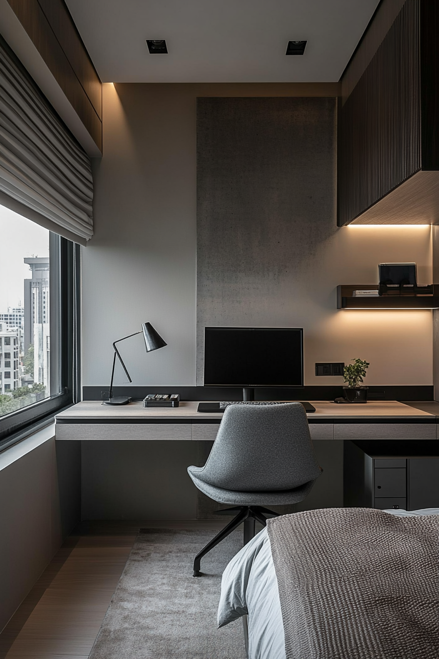 15. Tech-Savvy Space (Home Office Bedroom Ideas) - Home Office Bedroom Ideas