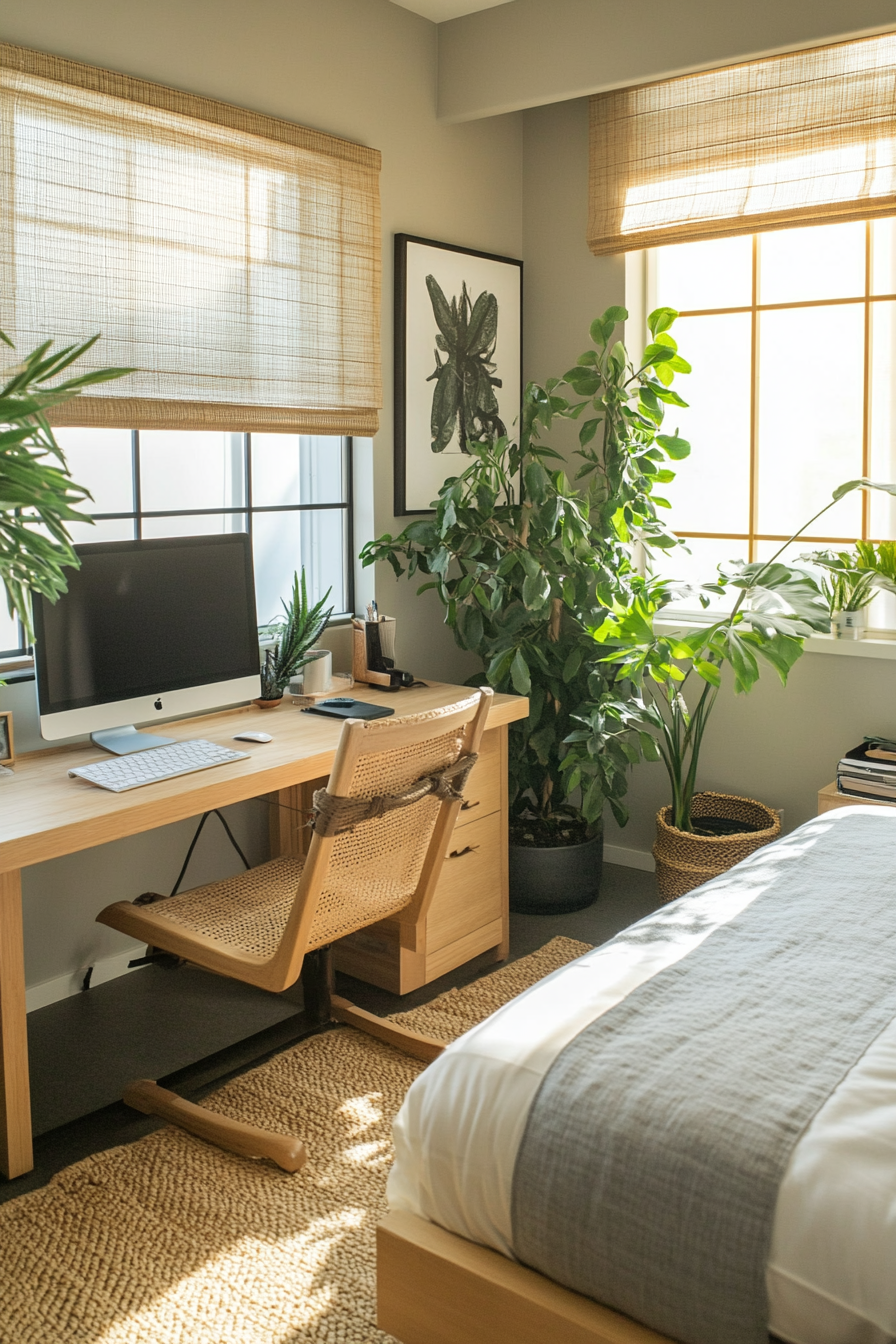 22. Zen Retreat (Home Office Bedroom Ideas) - Home Office Bedroom Ideas