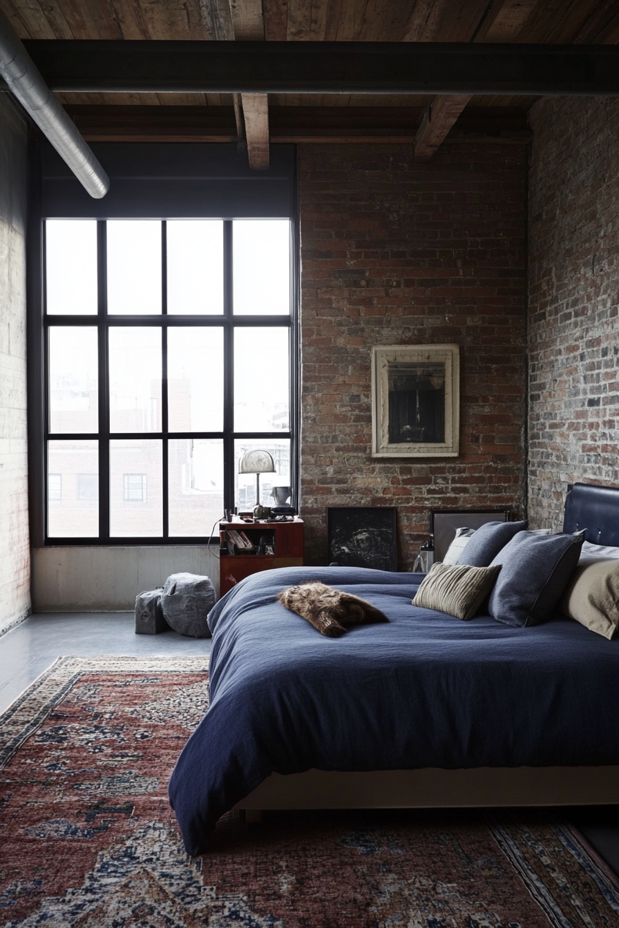 2. Industrial Chic Loft (Loft Bedroom Ideas) - Loft Bedroom Ideas