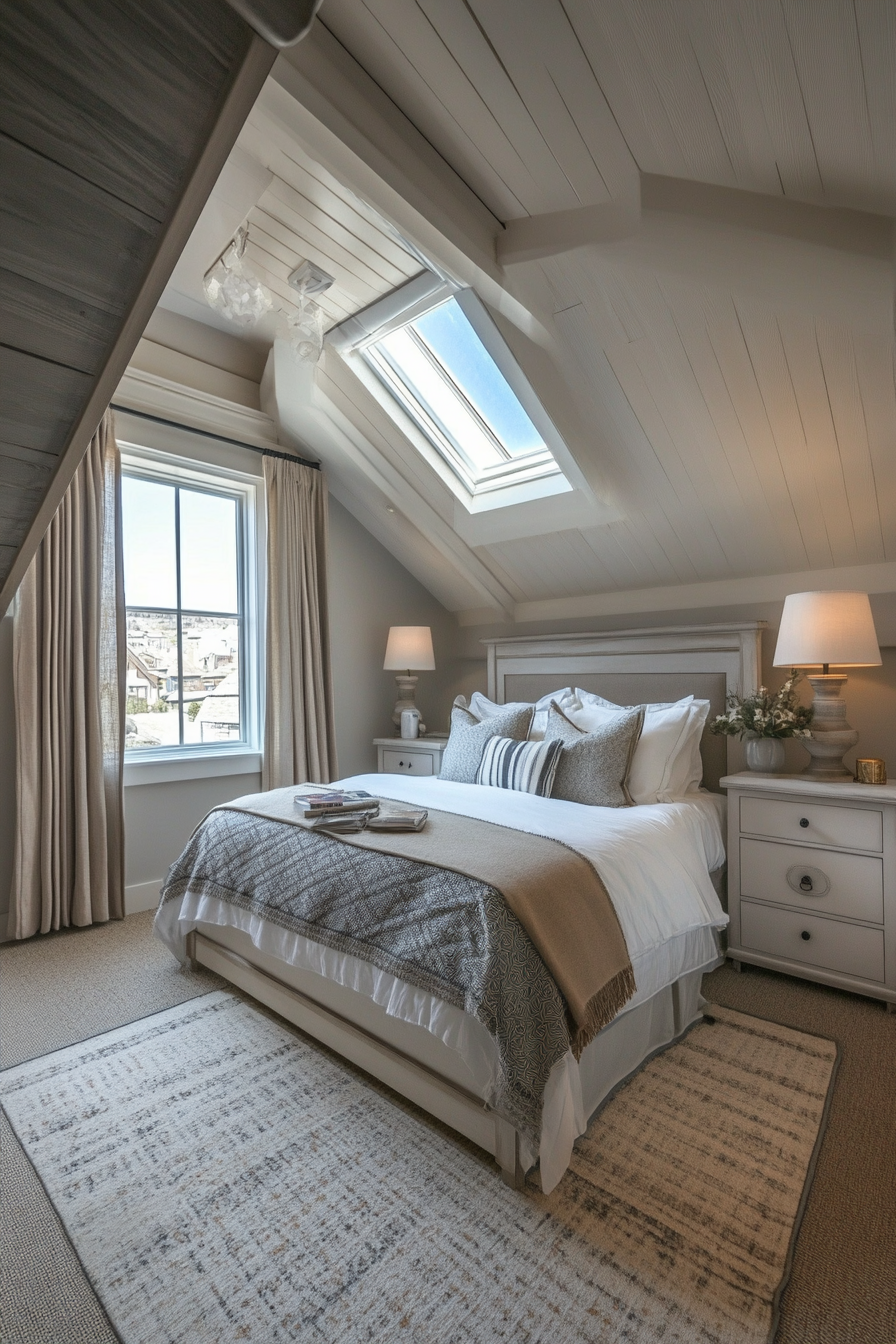 11. Transitional Loft (Loft Bedroom Ideas) - Loft Bedroom Ideas