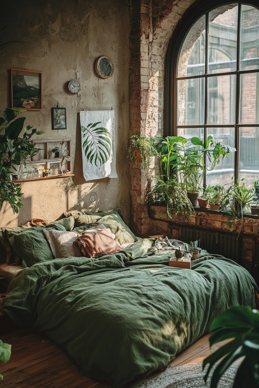 16. Urban Jungle Loft (Loft Bedroom Ideas) - Loft Bedroom Ideas