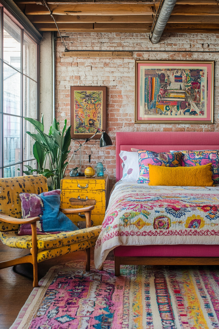 21. Retro Pop Loft (Loft Bedroom Ideas) - Loft Bedroom Ideas