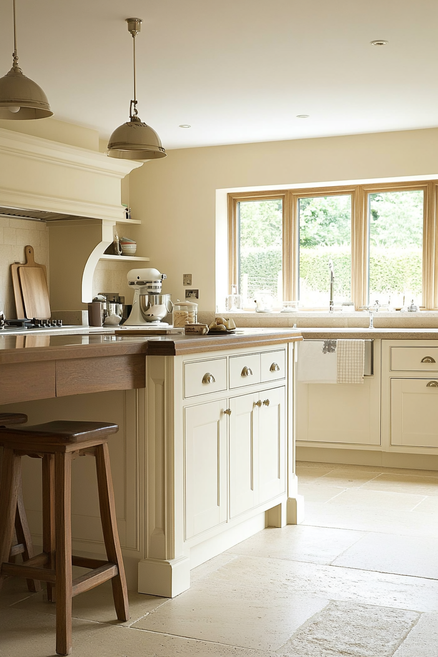 1. Classic Cream Elegance (Cream Kitchen Ideas) - Cream Kitchen Ideas