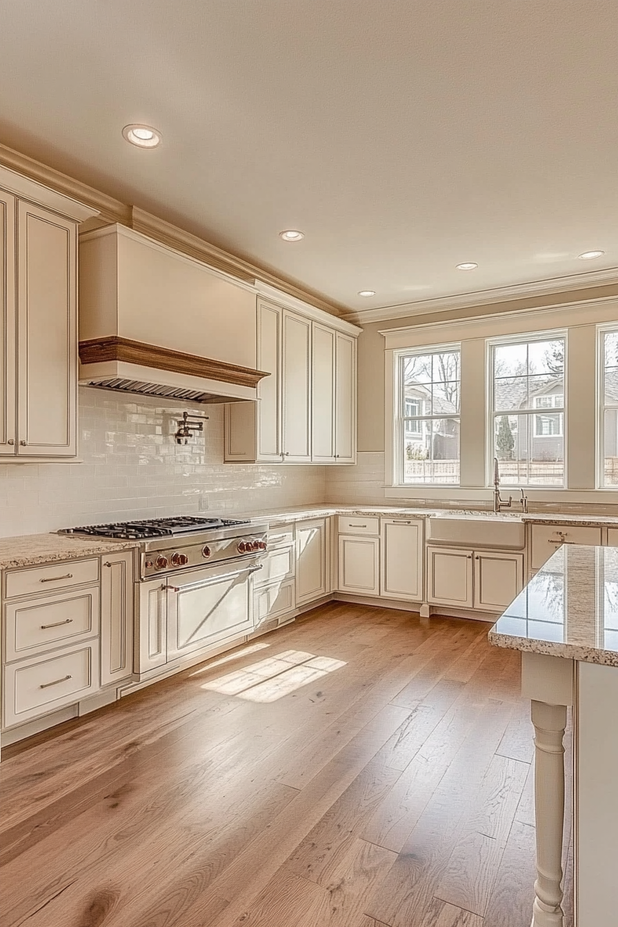 3. Shaker-Inspired Charm (Cream Kitchen Ideas) - Cream Kitchen Ideas