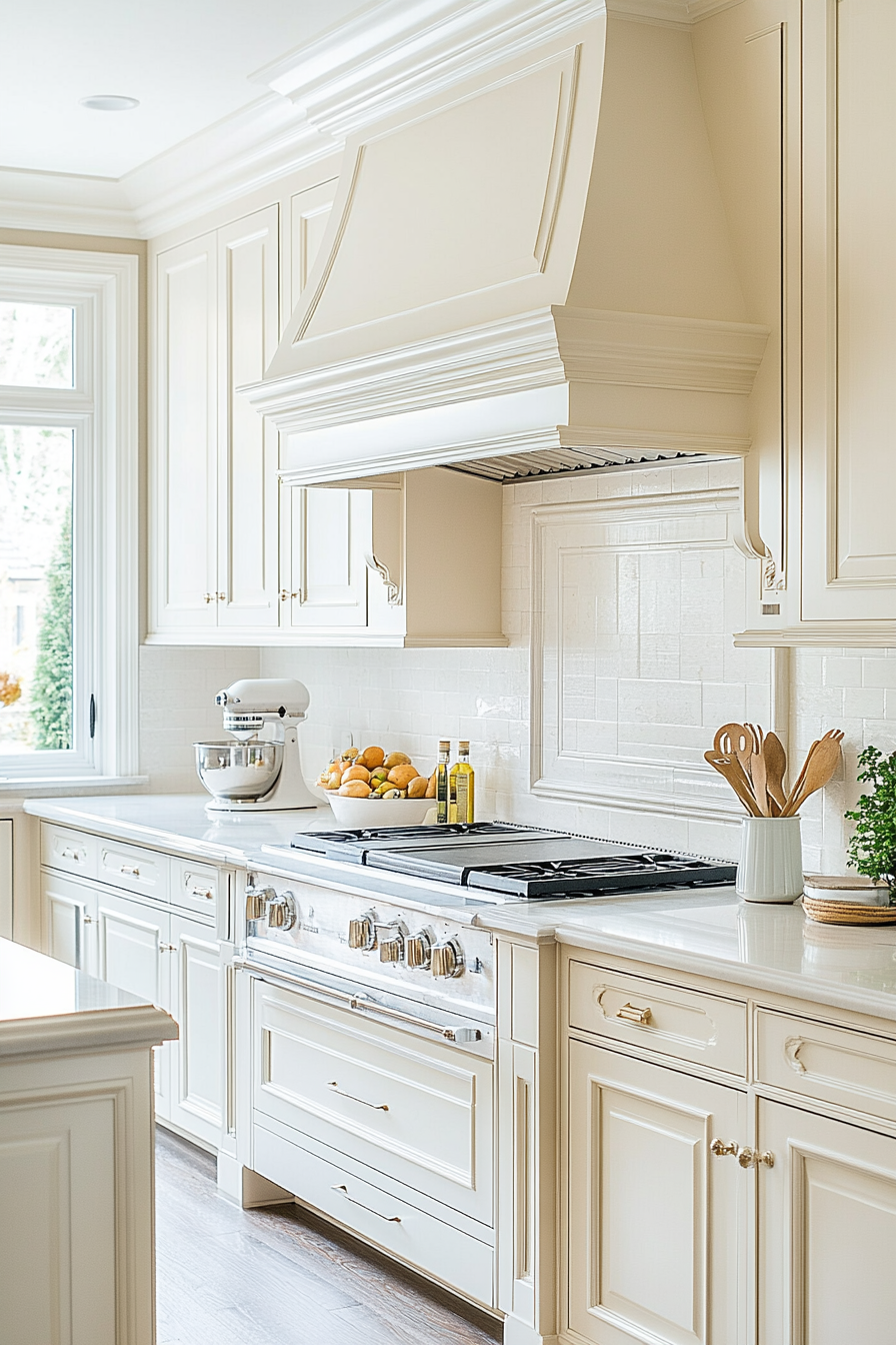 14. Monochromatic Cream (Cream Kitchen Ideas) - Cream Kitchen Ideas