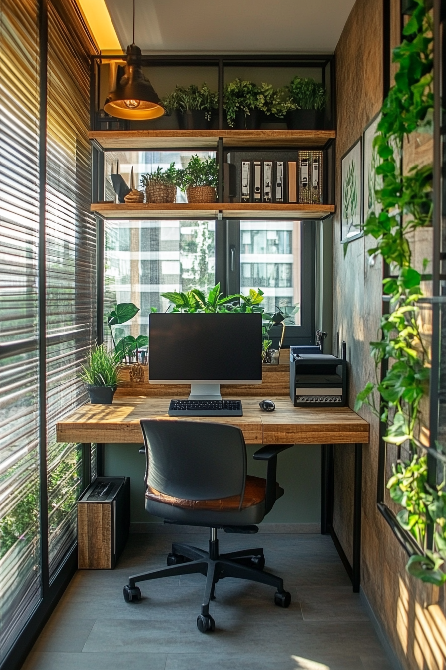 4. Eco-Friendly Green Office (Small Office Ideas) - Small Office Ideas